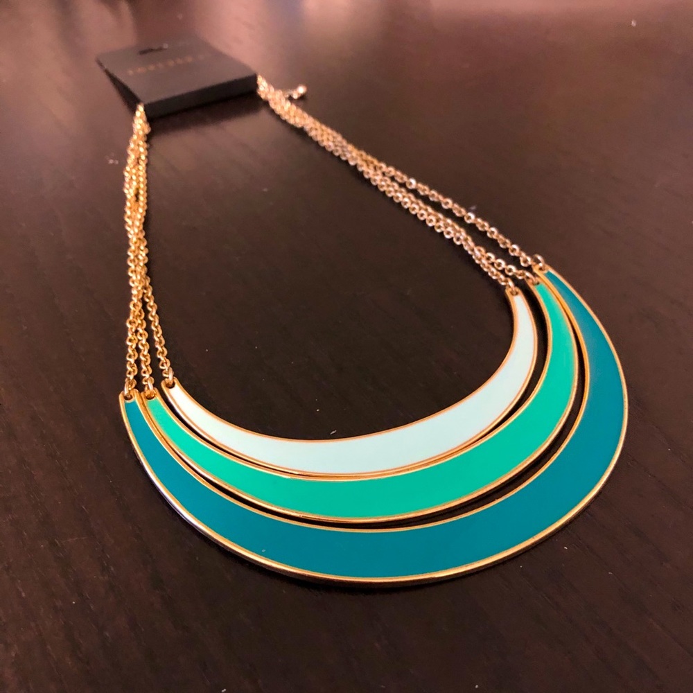 Aqua, Green, and Teal Statement Necklace
